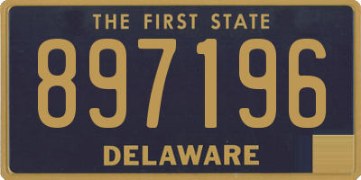 DE license plate 897196