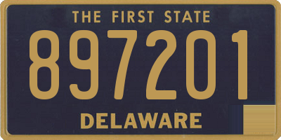 DE license plate 897201
