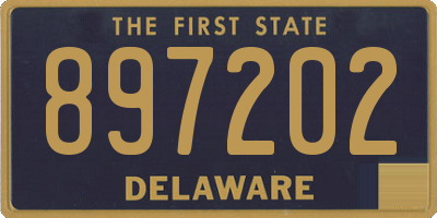 DE license plate 897202