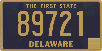 DE license plate 89721