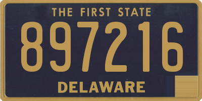 DE license plate 897216