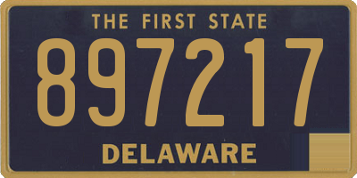 DE license plate 897217