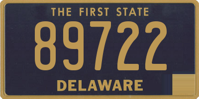 DE license plate 89722