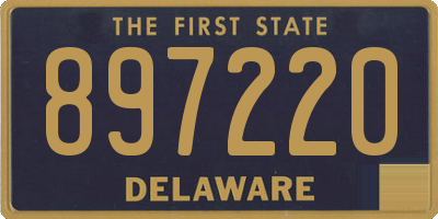 DE license plate 897220