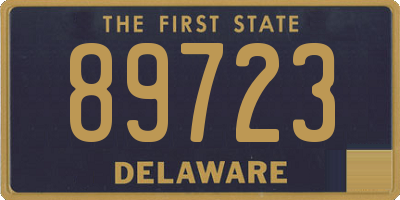 DE license plate 89723