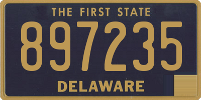 DE license plate 897235