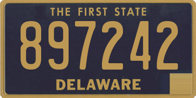 DE license plate 897242
