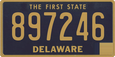 DE license plate 897246
