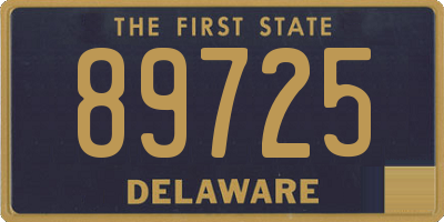 DE license plate 89725