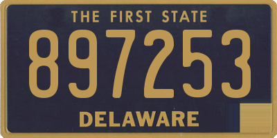 DE license plate 897253