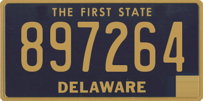 DE license plate 897264