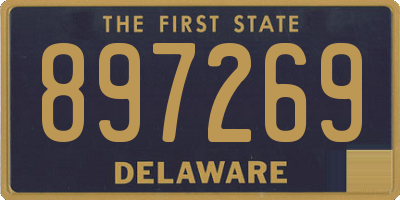 DE license plate 897269