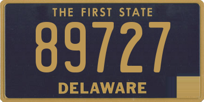 DE license plate 89727