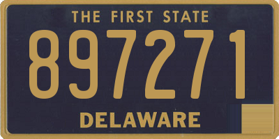 DE license plate 897271