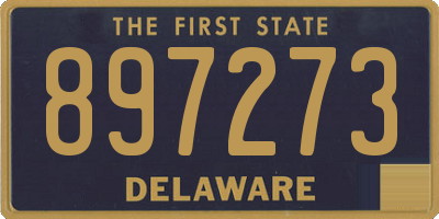 DE license plate 897273