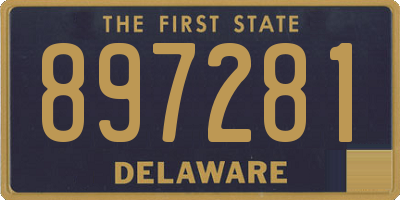 DE license plate 897281