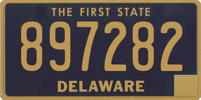 DE license plate 897282