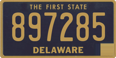 DE license plate 897285