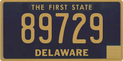 DE license plate 89729