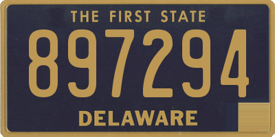 DE license plate 897294