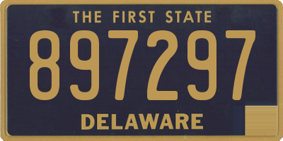 DE license plate 897297