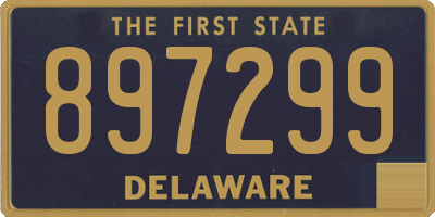DE license plate 897299