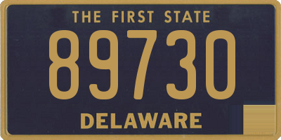 DE license plate 89730