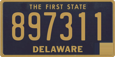 DE license plate 897311