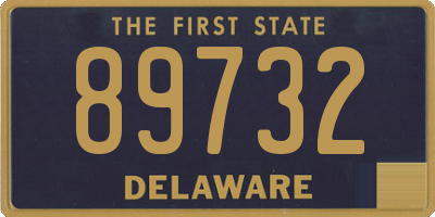 DE license plate 89732