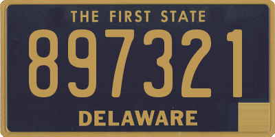 DE license plate 897321