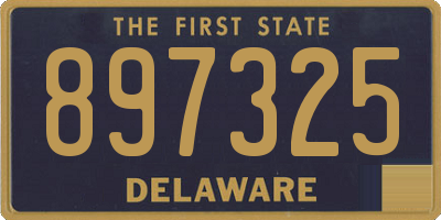 DE license plate 897325