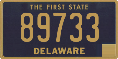 DE license plate 89733