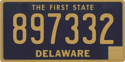 DE license plate 897332