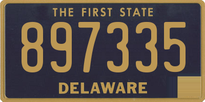 DE license plate 897335
