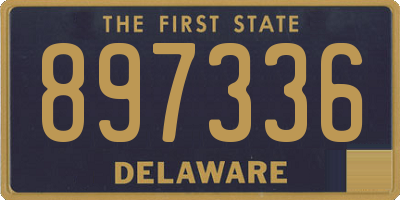 DE license plate 897336