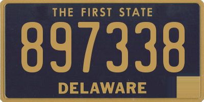 DE license plate 897338