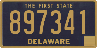 DE license plate 897341