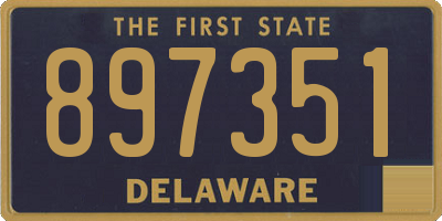 DE license plate 897351