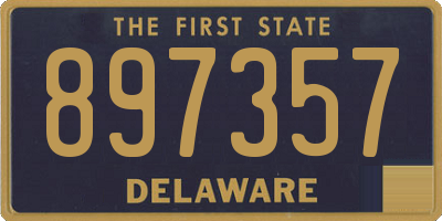 DE license plate 897357