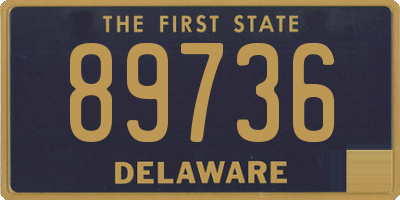 DE license plate 89736