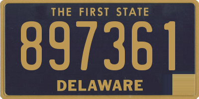 DE license plate 897361