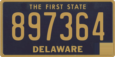DE license plate 897364