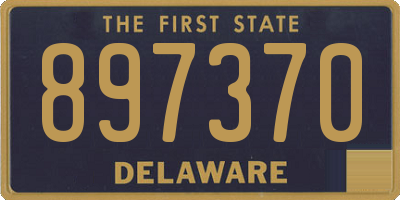 DE license plate 897370