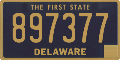 DE license plate 897377
