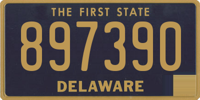 DE license plate 897390