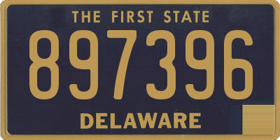 DE license plate 897396