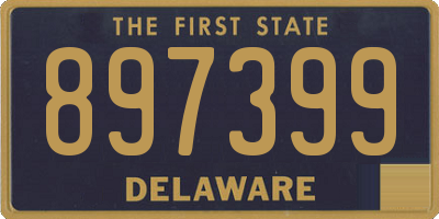 DE license plate 897399