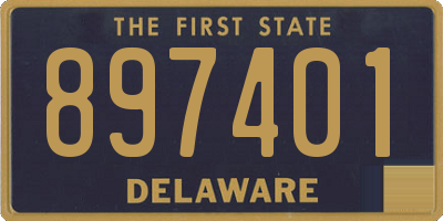 DE license plate 897401