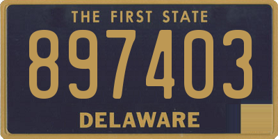 DE license plate 897403