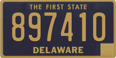 DE license plate 897410
